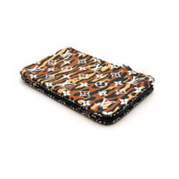 Louis Vuitton Double Zip Pochette Monogram Giant Black Leopard - Picture 4 of 9